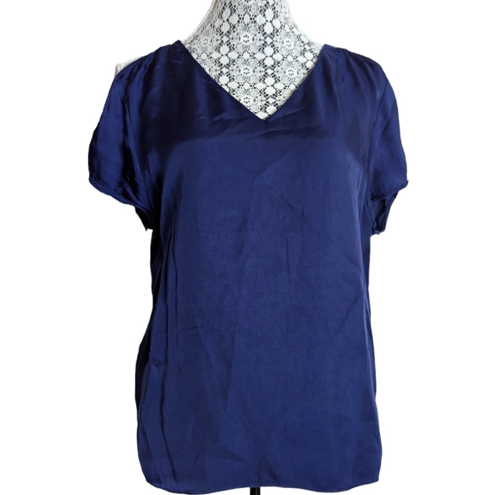 All Saints Camile Tee Cold Shoulder Blouse